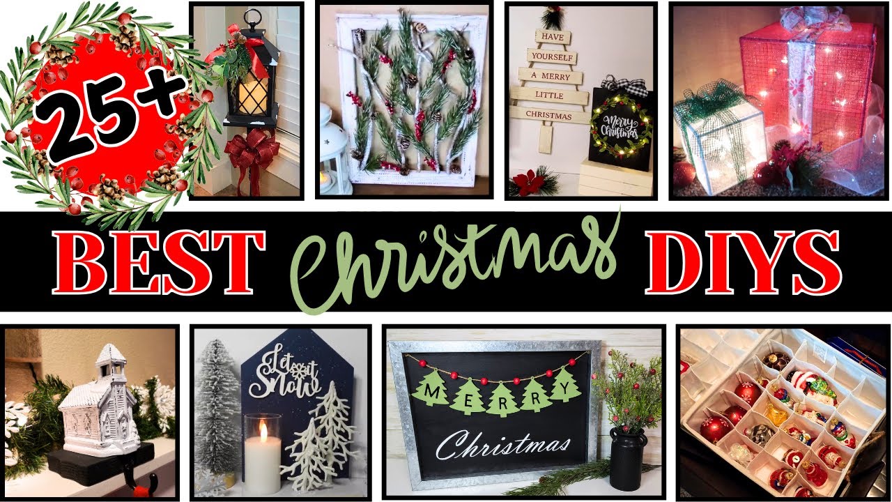 25+ BEST of ALL-TIME Christmas DIYS on a Budget -  Gifts, Decor, & MORE!