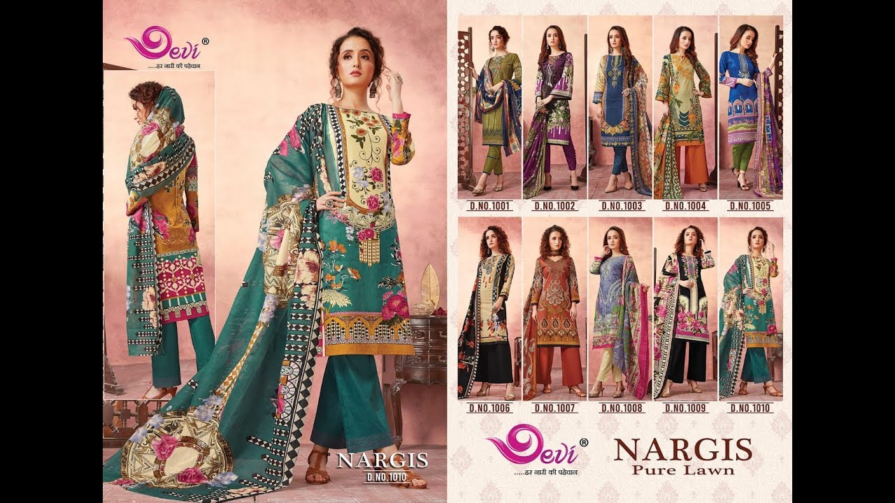 Devi Creation Nargis Pure Lawn Salwar Kameez Wholesale|| Latest Design Of Pure Lawn Suit 2021