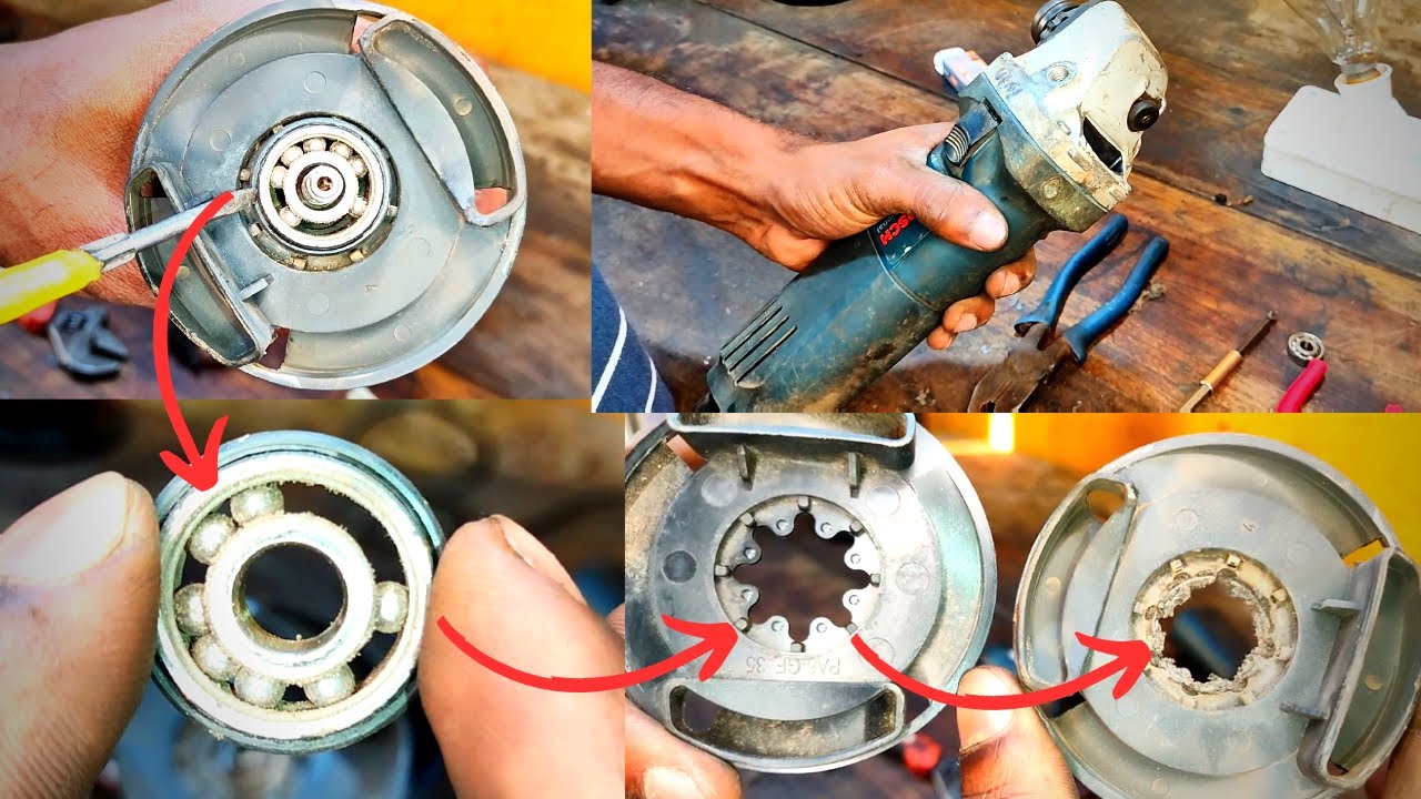 Angle grinder bearing kyu tut jataha how to change bosch gws 600 bearing #technicalsritam #powertool