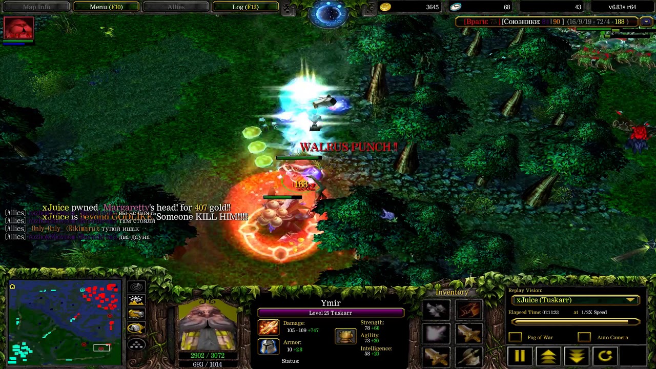 Tuskar 3000 crit Dota(1 - Warcraft3) iccup