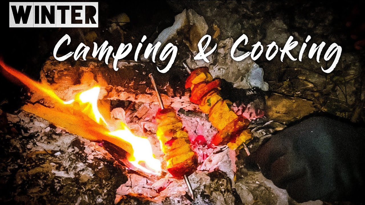 Cooking Chicken & Overnight Winter Camping in Uttarakhand Mountain & Forest.