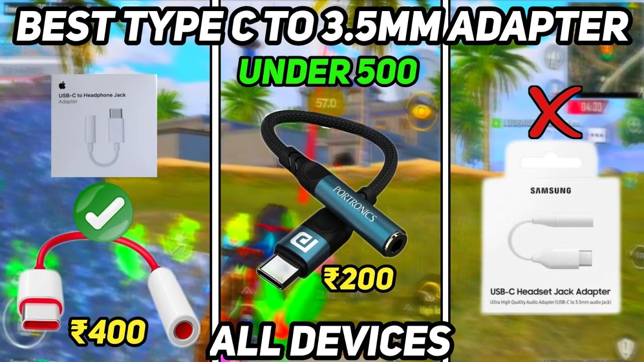 Don't Buy a Wrong USB C to 3.5 MM Adapter | Best & Worst | Type C Connector for Gaming |