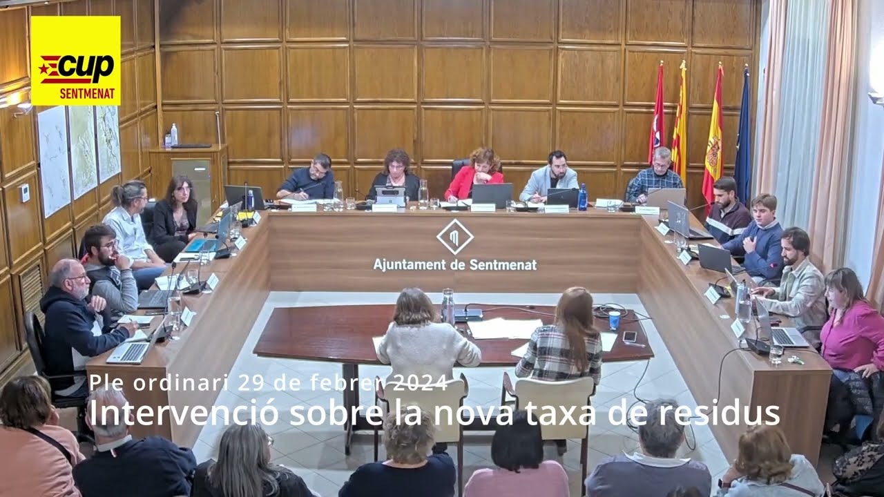 Intervenció sobre les taxes de residus (Ple febrer 2024)