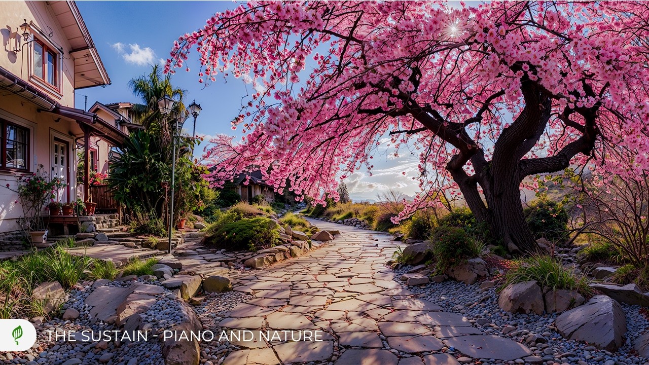 [LIVE] 24/7 Spring Blossom Path & Piano 🌷 Deep Relax • Mental Reset • Inner Peace