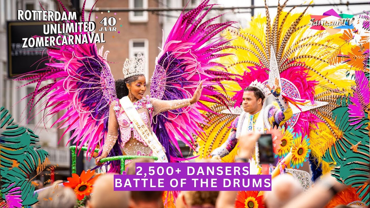 Rotterdam Zomercarnaval Parade 2024 🥁 | 40th Edition