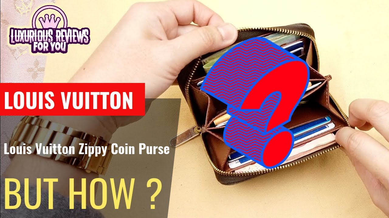 How do i fit money inside Louis Vuitton Zippy Coin Purse