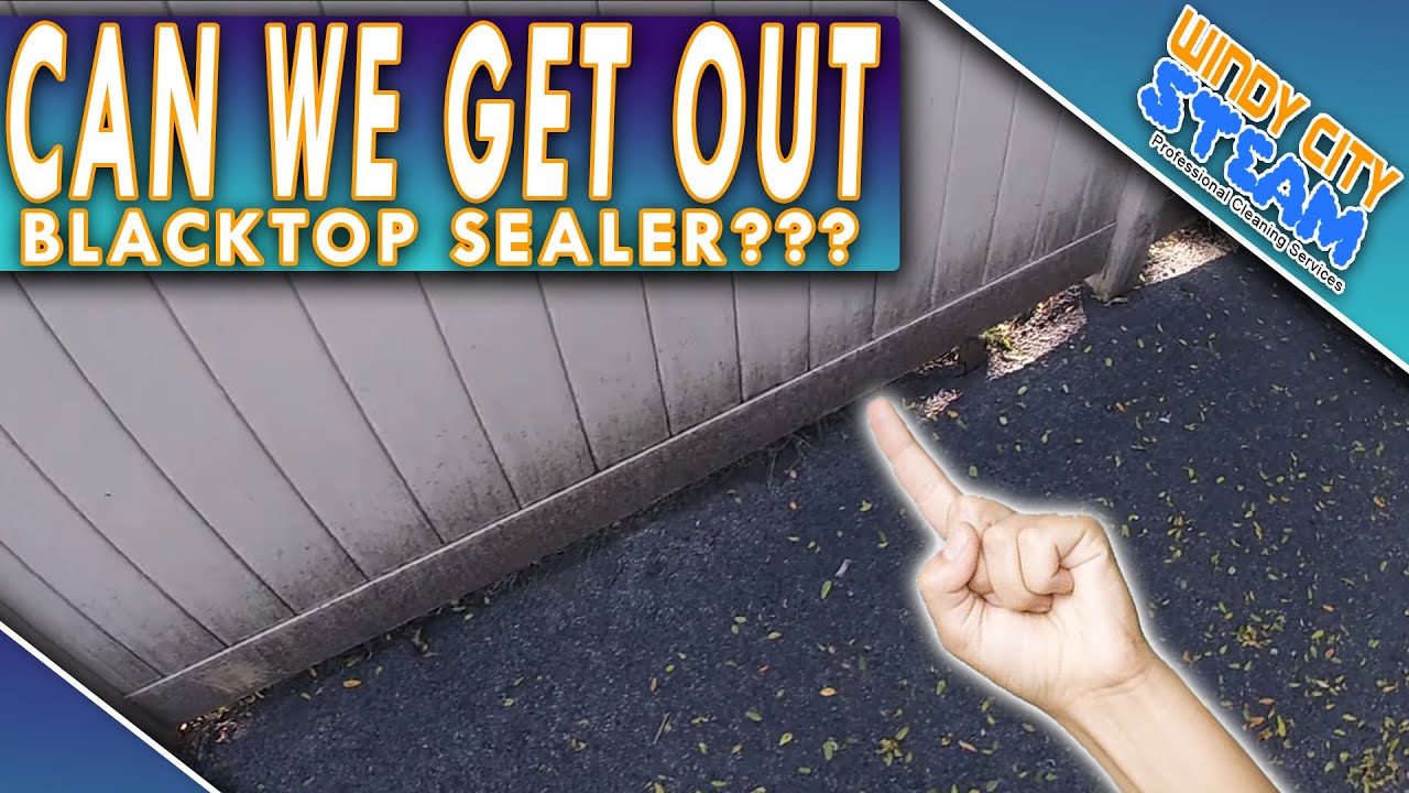 Cleaning A Blacktop Sealer Mess! How To Remove Blacktop Sealcoating From Siding
