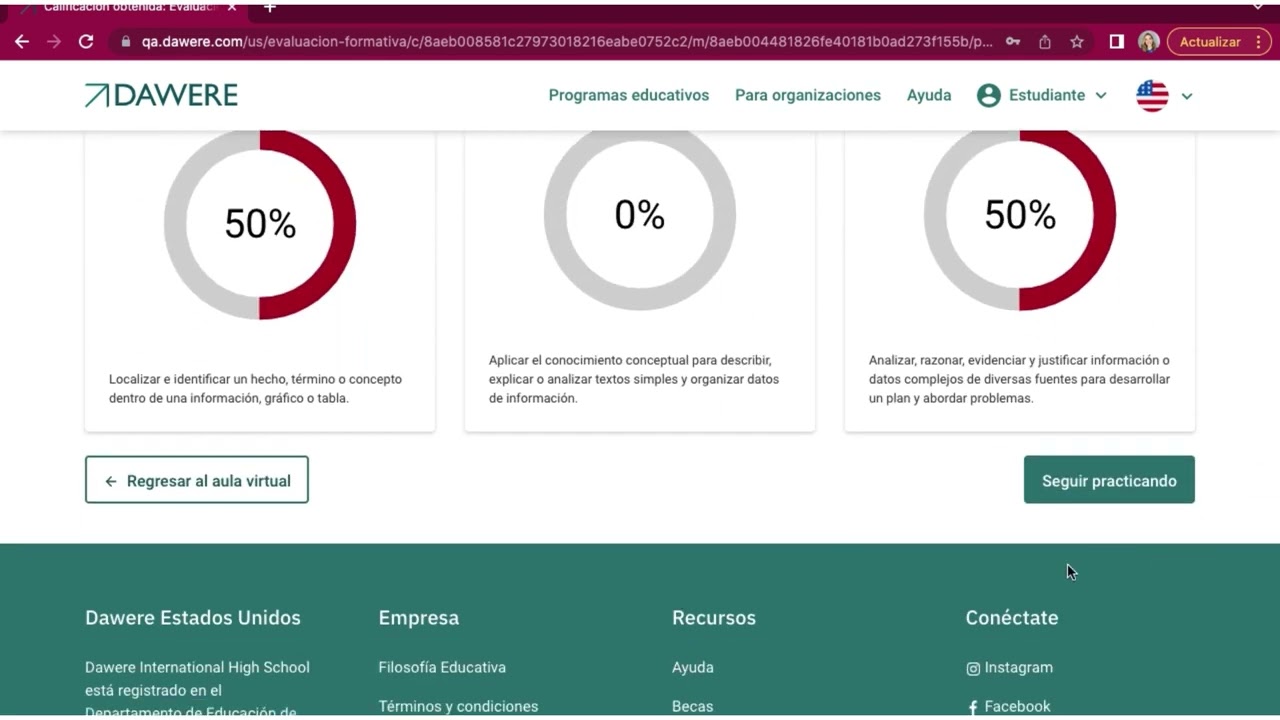 Demo nueva plataforma de Dawere.com