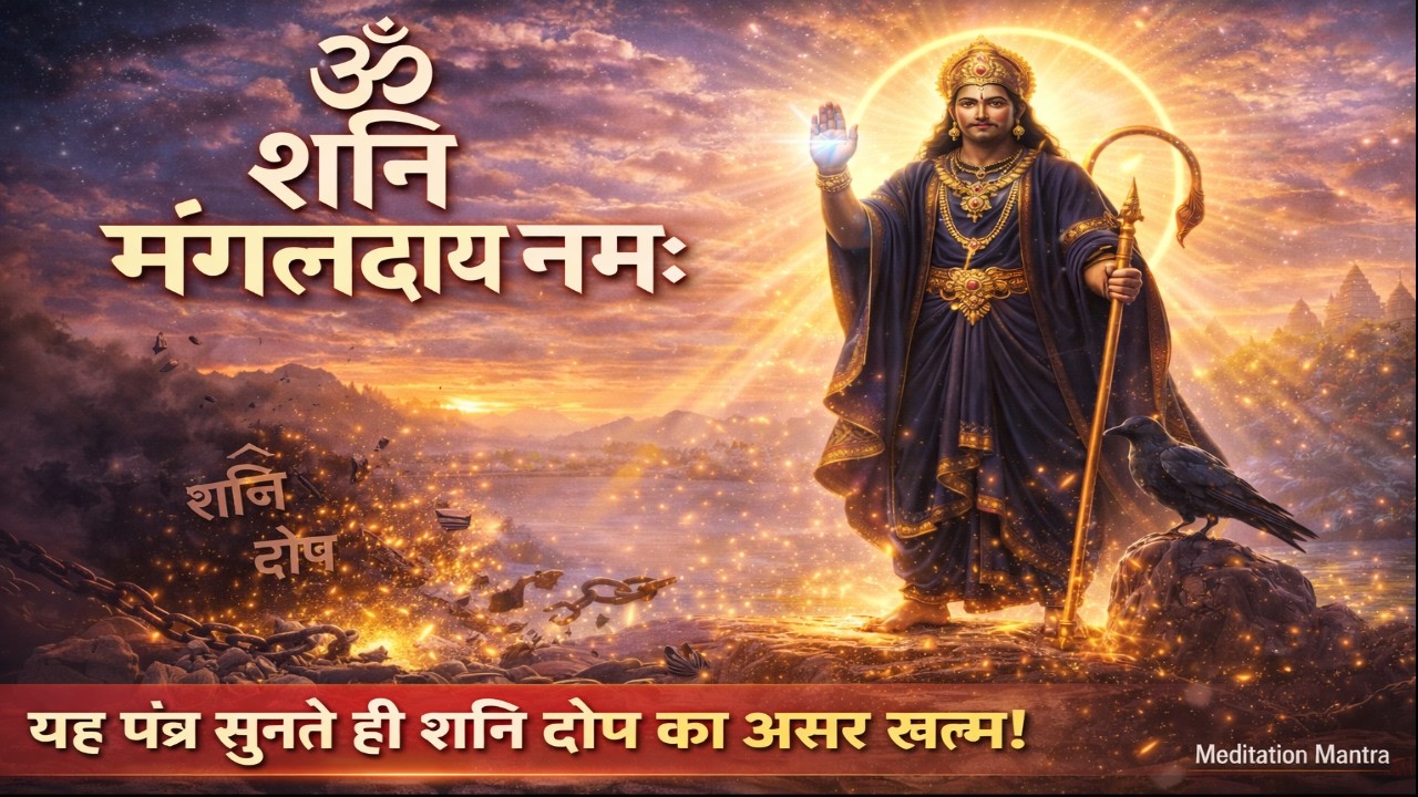 ॐ शनि मंगलदाय नमः 🪐 शनि कृपा से शुभ फल | Powerful Shani Meditation Music