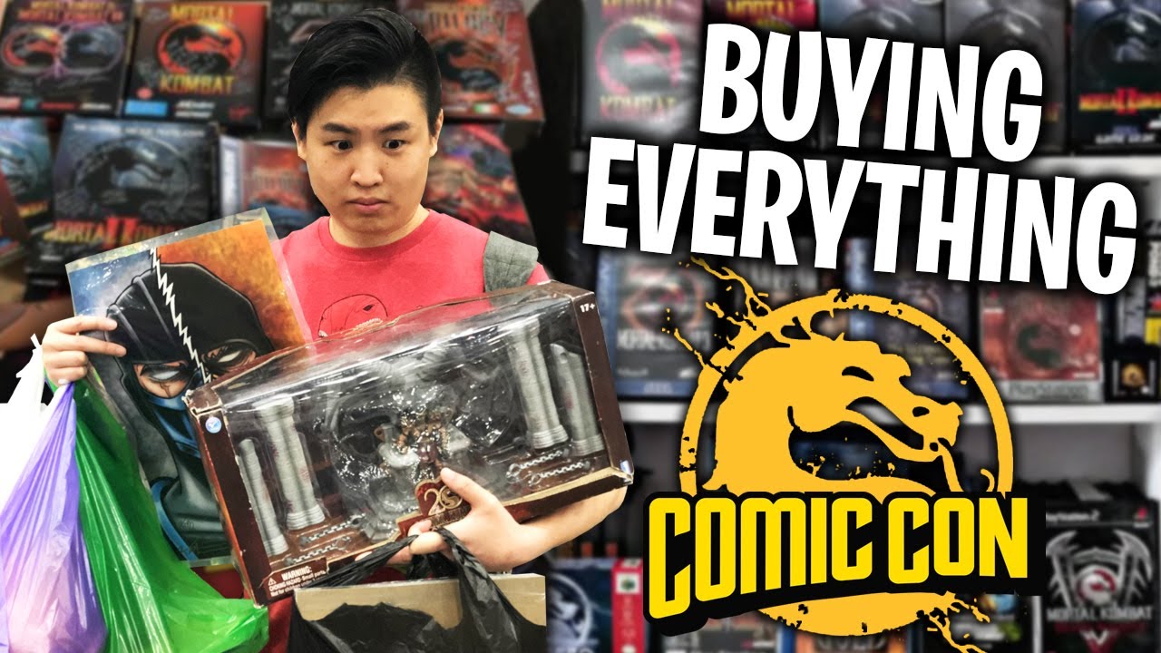 EPIC Buying Everything Mortal Kombat Challenge at COMIC CON!! [DAY 10]