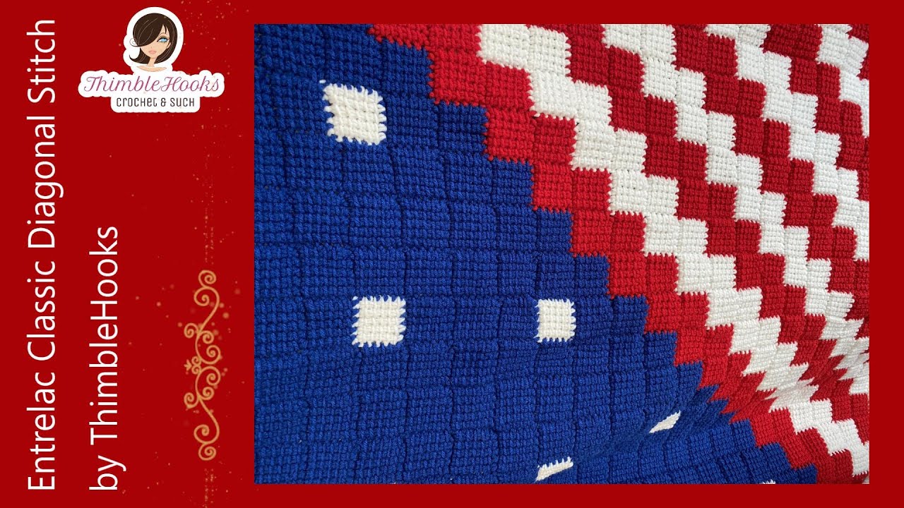 Entrelac Classic Diagonal Crochet Stitch Made Easy / Tutorial How To / C2C
