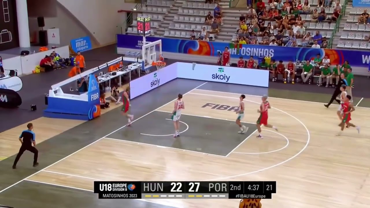 Jhonathan Andrade vs. Hungary in FIBA European Championship - Div. B.