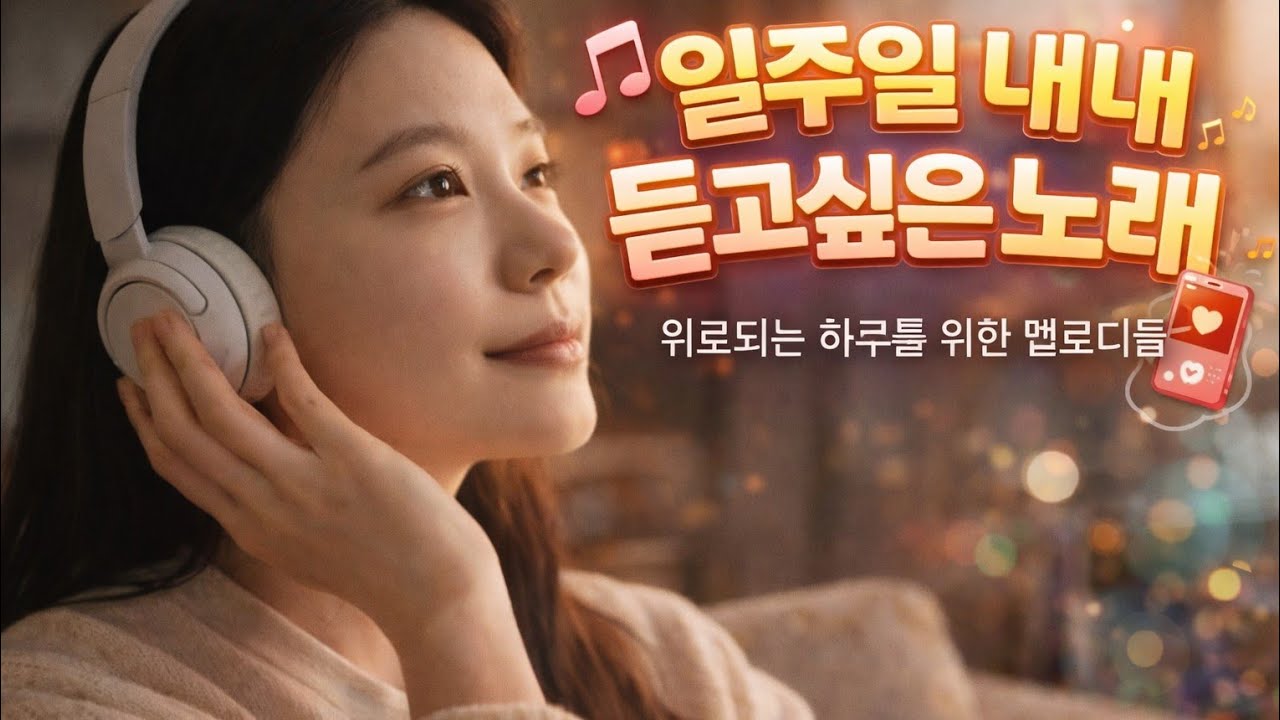 일주일 내내 듣고싶은 노래(AI뮤직비디오) 연속듣기 반복재생 광고없음🎵 완전 좋은 노래