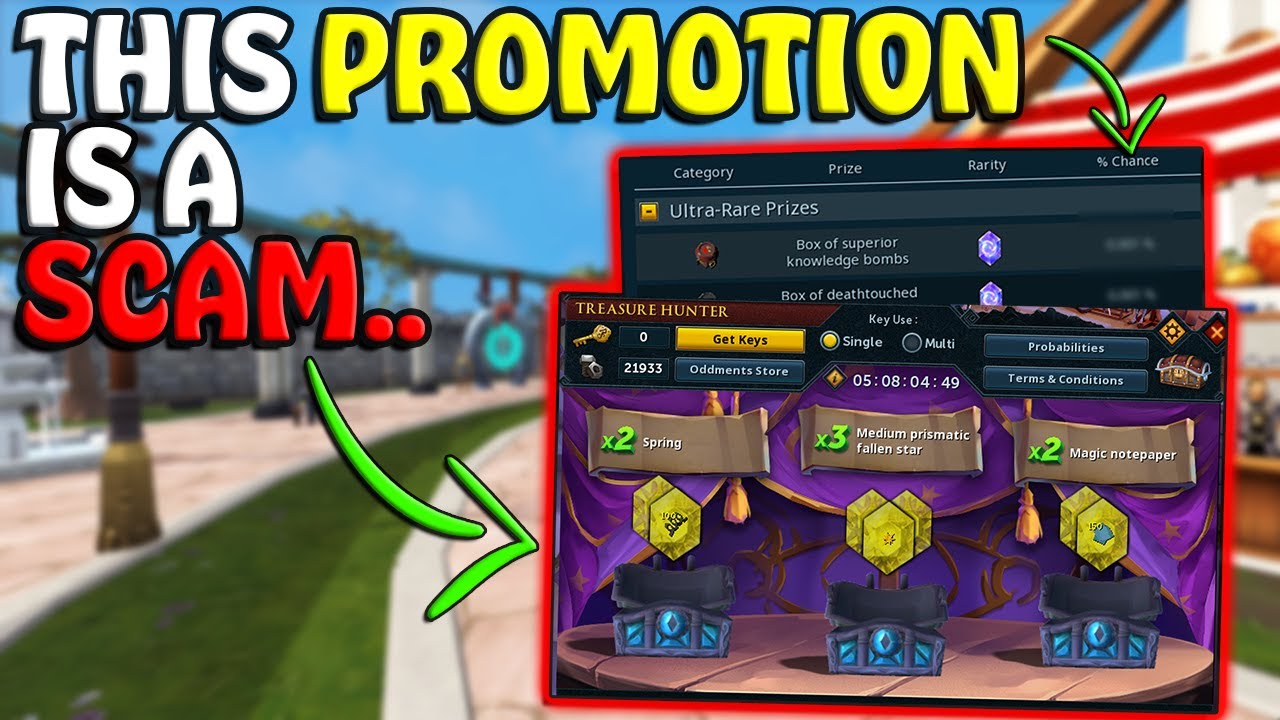 Jagex This Is NOT Okay.. - This Treasure Hunter Promotion Is A Scam..