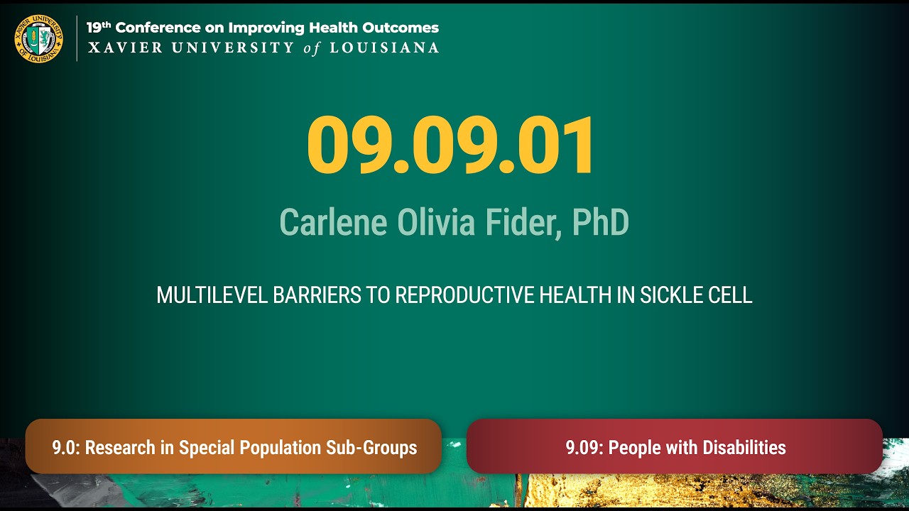 XULA 2026 | 09.09.01 - Carlene Fider