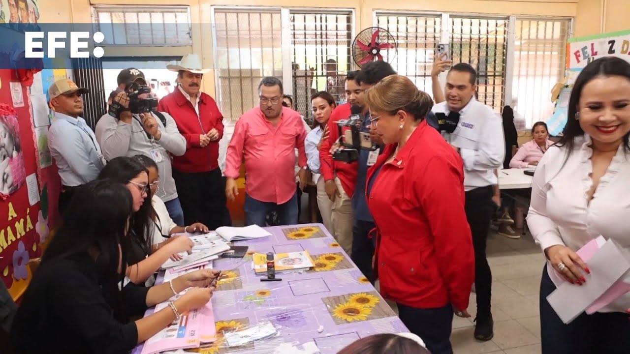 Hondureños deben votar para demostrar soberanía, afirma la presidenta Castro al sufragar