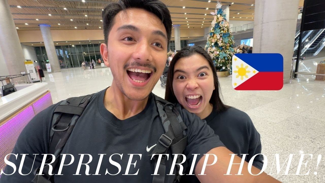 Surprising our families for Christmas! | NinAndrue