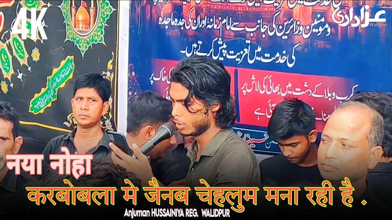 नया नोहा , करबोबला मे जैनब चेहलुम मना रही है, 21 safar Walidpur Chehlum 2023 , [1445] hijri Up . 🇮🇳