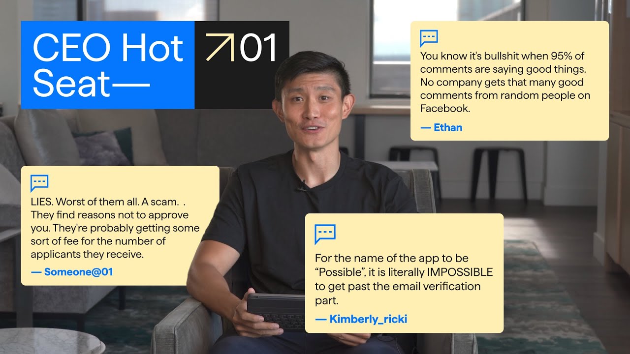 CEO Tony Huang Answers Your Toughest Questions | Possible Finance