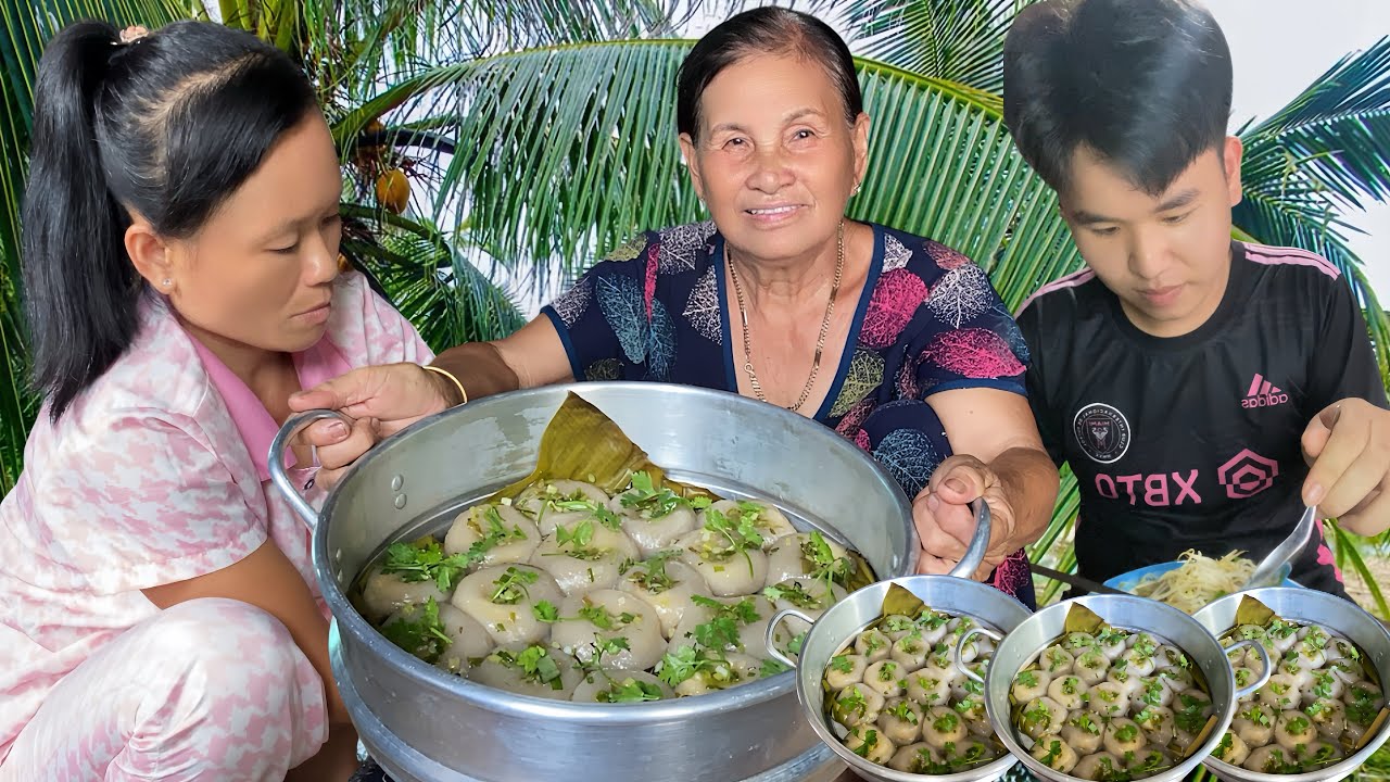 LÀM BÁNH ÍT TRẦN SIÊU NGON ĂN LÀ GHIỀN | Quê Nhà Của Tôi Vlog