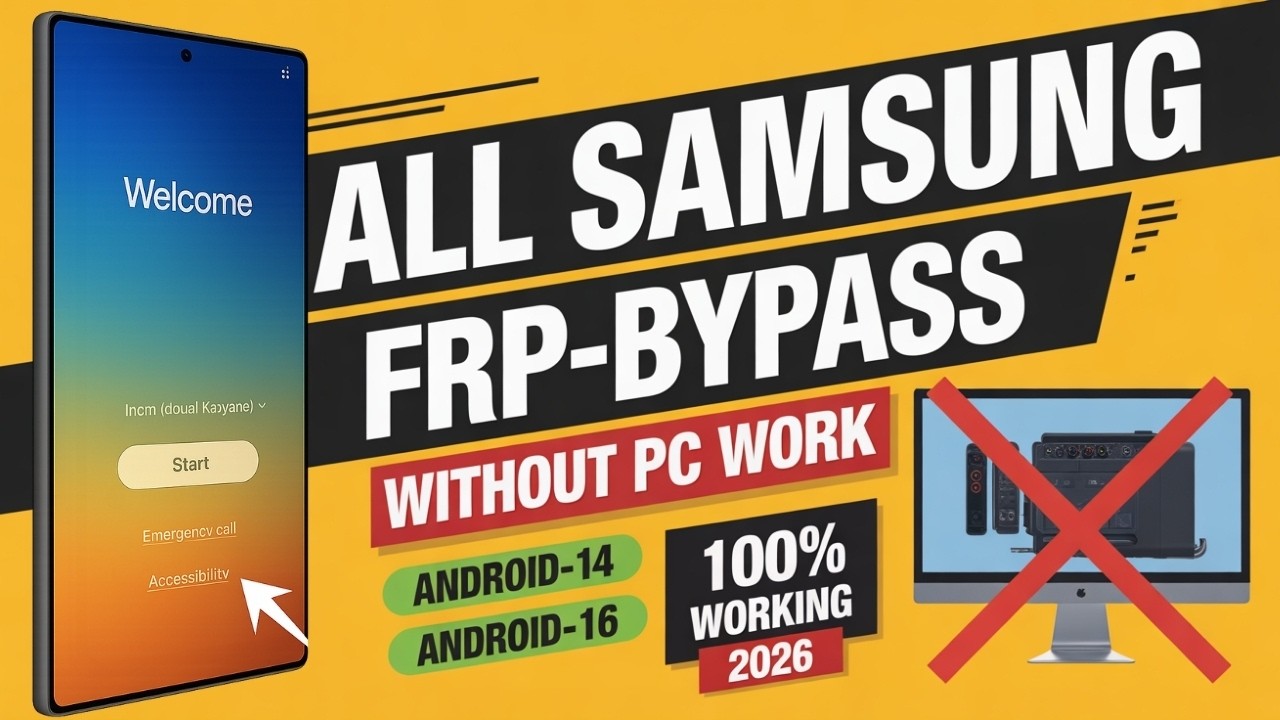 🔓 How To Remove Samsung FRP Lock 2026 | Works on Android 14, 15 & 16 | No PC Method