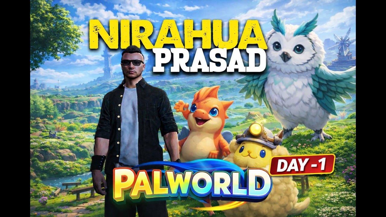 Palworld Day -1 Hindi Gameplay  | Survival Begins | Nirahua Prasad|#palworld |#showtown