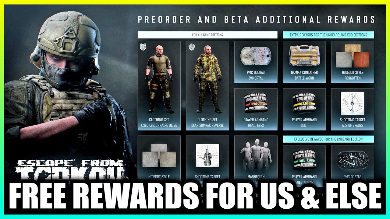 Free Rewards for Beta Testers & Pre orders