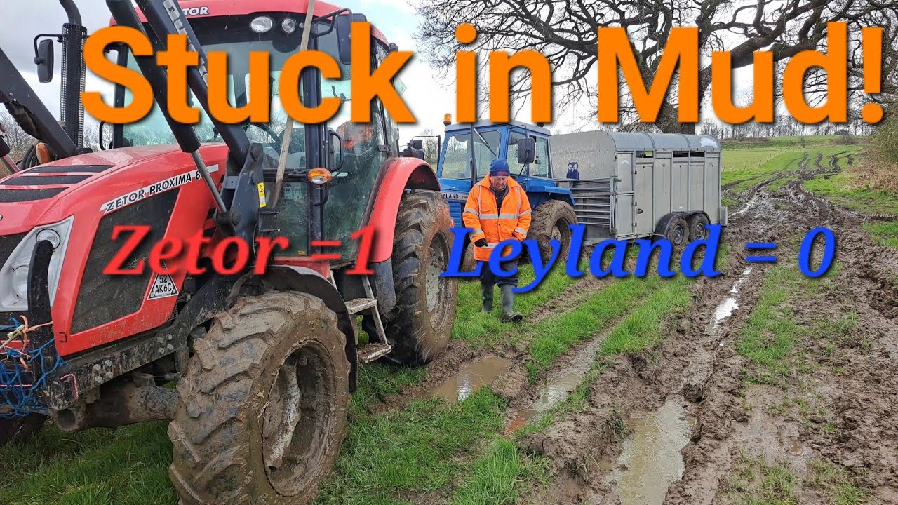 Zetor tractor rescues Leyland tractor  