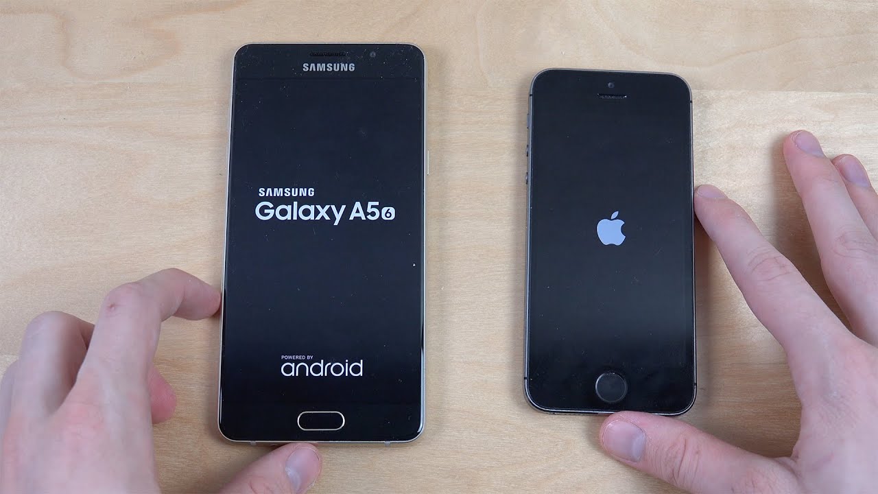 Samsung Galaxy A5 2016 vs. iPhone 5S - Speed Test!