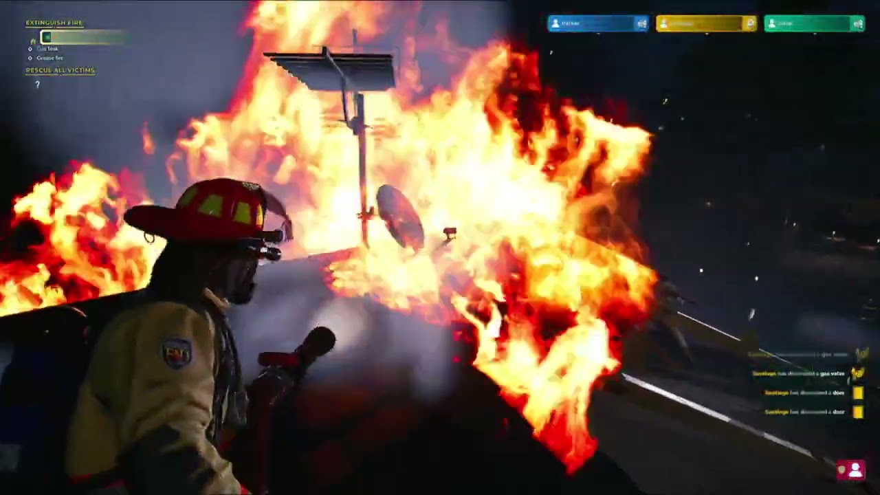 Firefighter sim IL run of a hot line WR