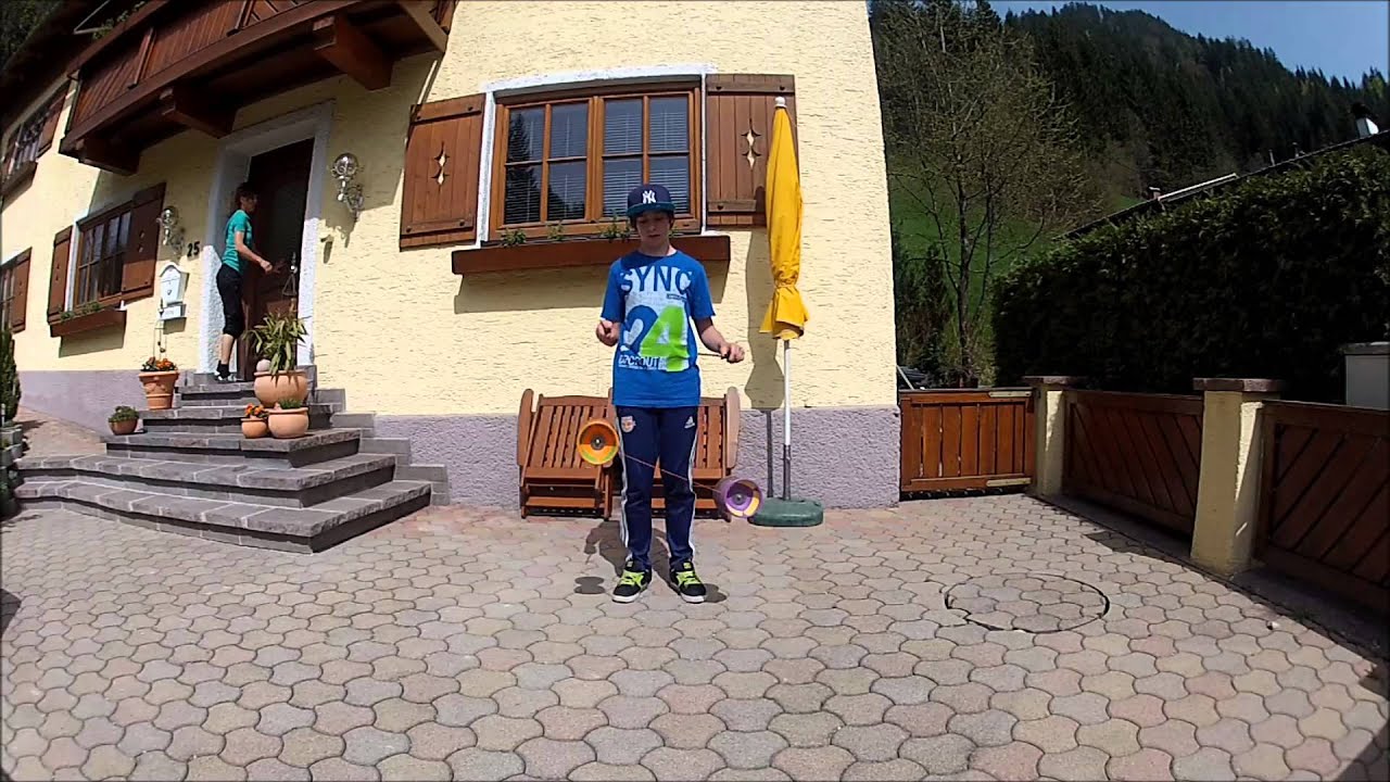 2 Diabolo / Big Sun with Stick-Pass