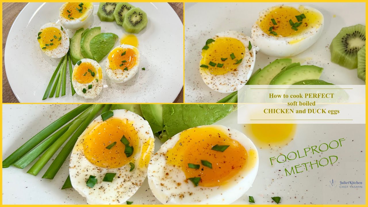 How to cook Soft Boiled Chicken and Duck Eggs | Foolproof process and timing #duckegg #chickenegg