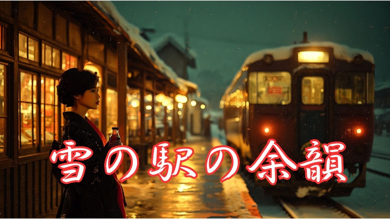 【作業用BGM】昭和レトロ｜雪の駅の余韻｜雪の駅に消えるギター独奏
