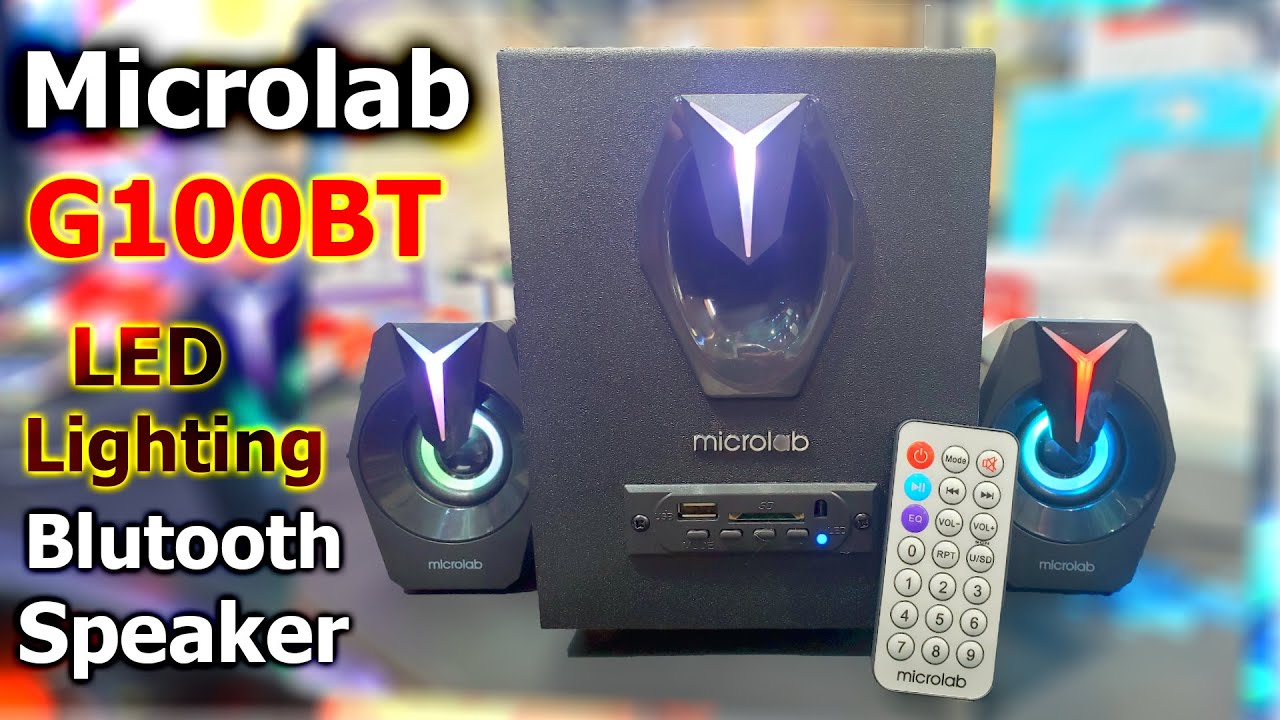Microlab G100BT 2:1 LED Bluetooth Gaming Speaker Unboxing & Review BD / Microlab Speaker Price BD
