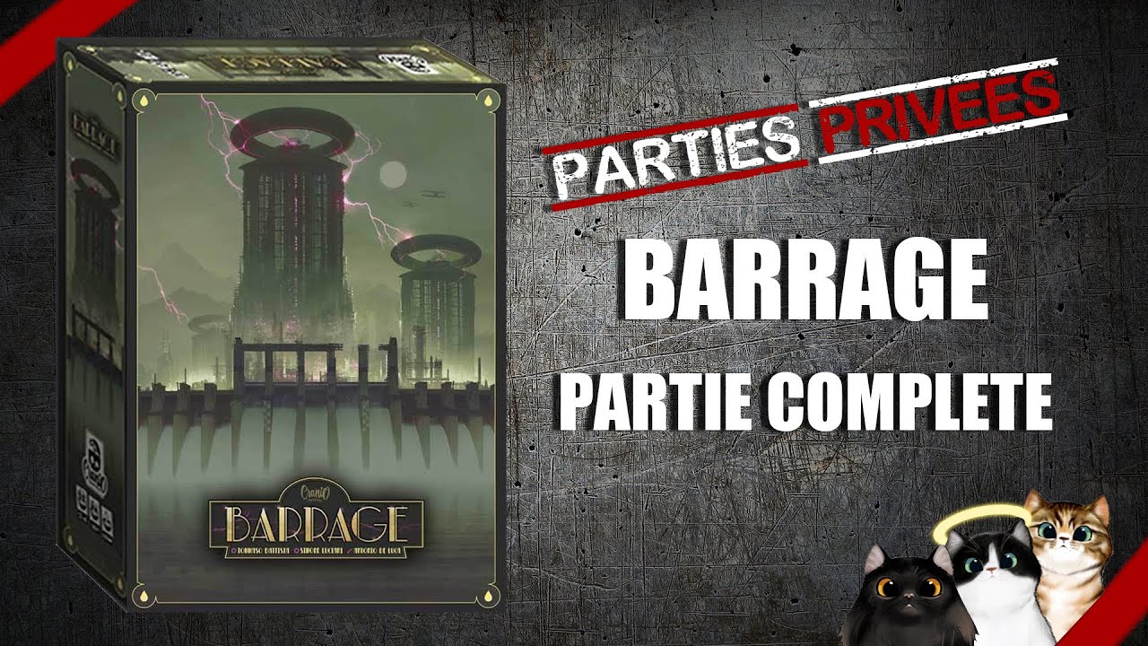 BARRAGE : Partie complète à 2 JOUEURS | Jeu de société
