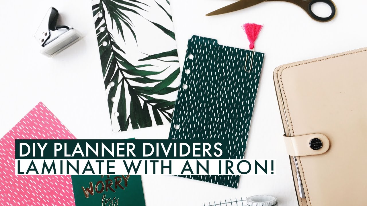 DIY Planner Dividers | Laminate With An Iron | How to Make Laminated Dividers Without a Laminator