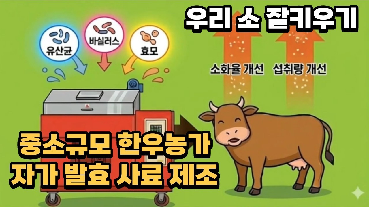 [우리 소 잘 키우기 ] 자가 발효 사료 제조 (중소 규모 농가)