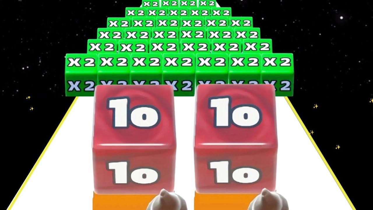 JELLY RUN 2048 - jelly tube run 2048 ♾️ vs merge guys 2048 gameplay Android iOS part 8