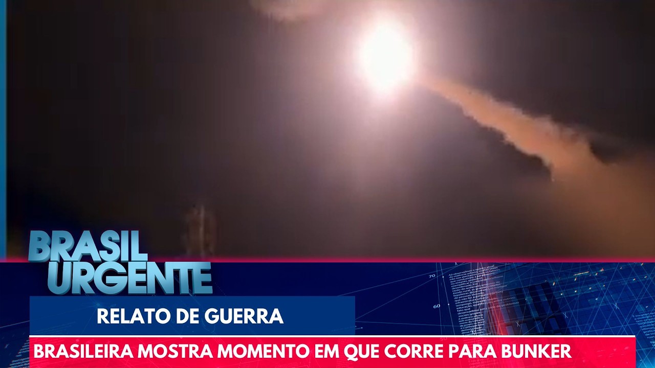 Brasileira que está em Israel recebe alerta de míssil e desce para bunker | Brasil Urgente