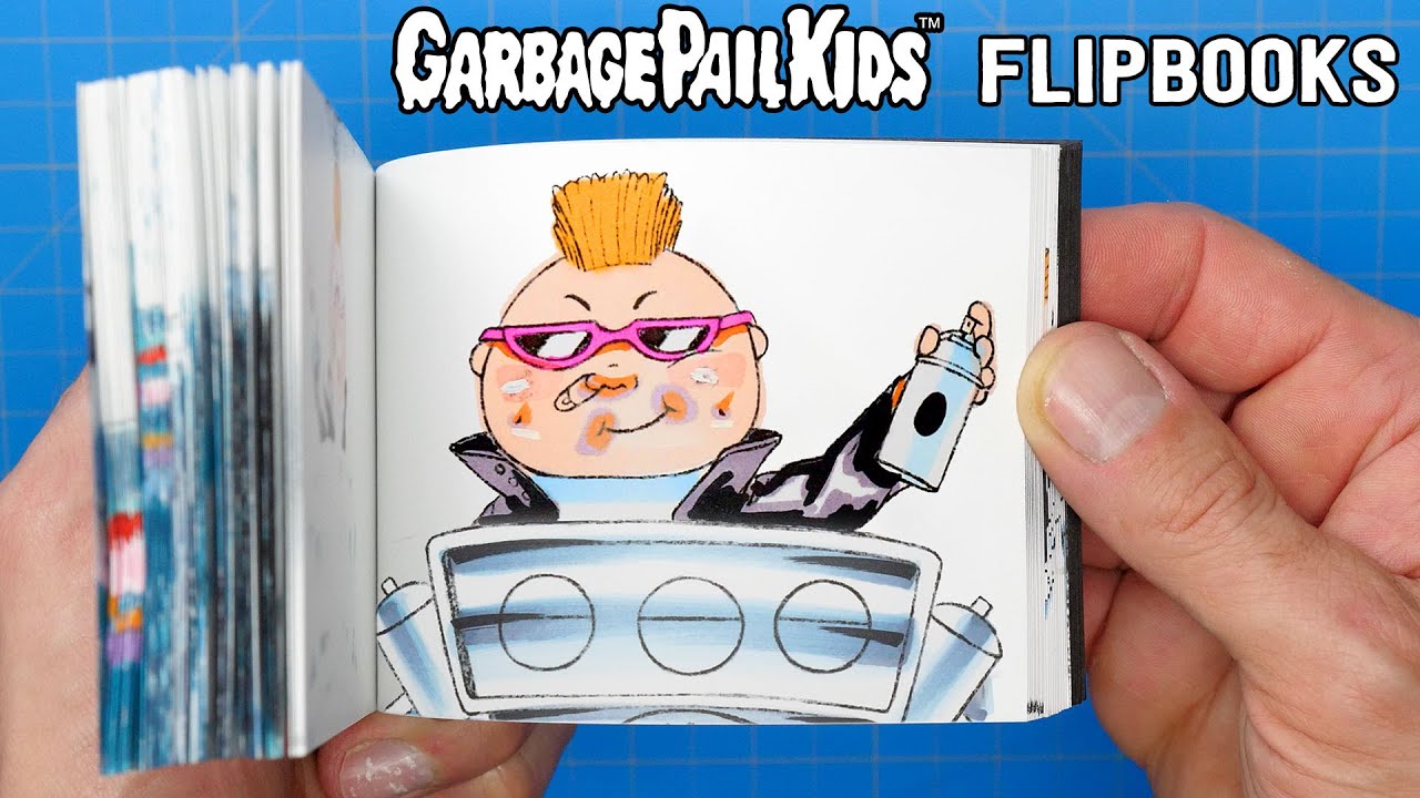 We made more Garbage Pail Kids flipbooks!