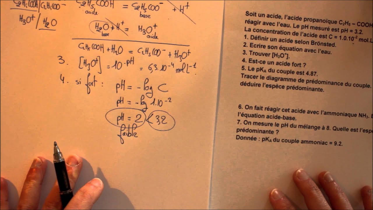 acides bases - exercice - Terminale ST2S - MOOC#1