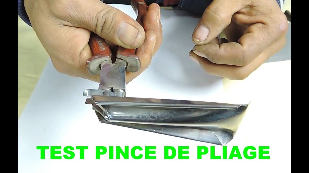 TEST PINCE DE PLIAGE