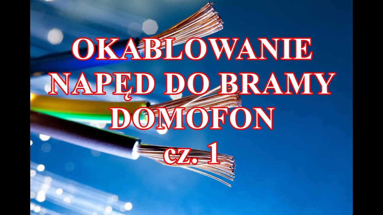 6. Jak Wykonać Okablowanie Napędu Do Bramy PRZESUWNEJ + Domofon.. brama, ogrodzenie, napęd do bramy