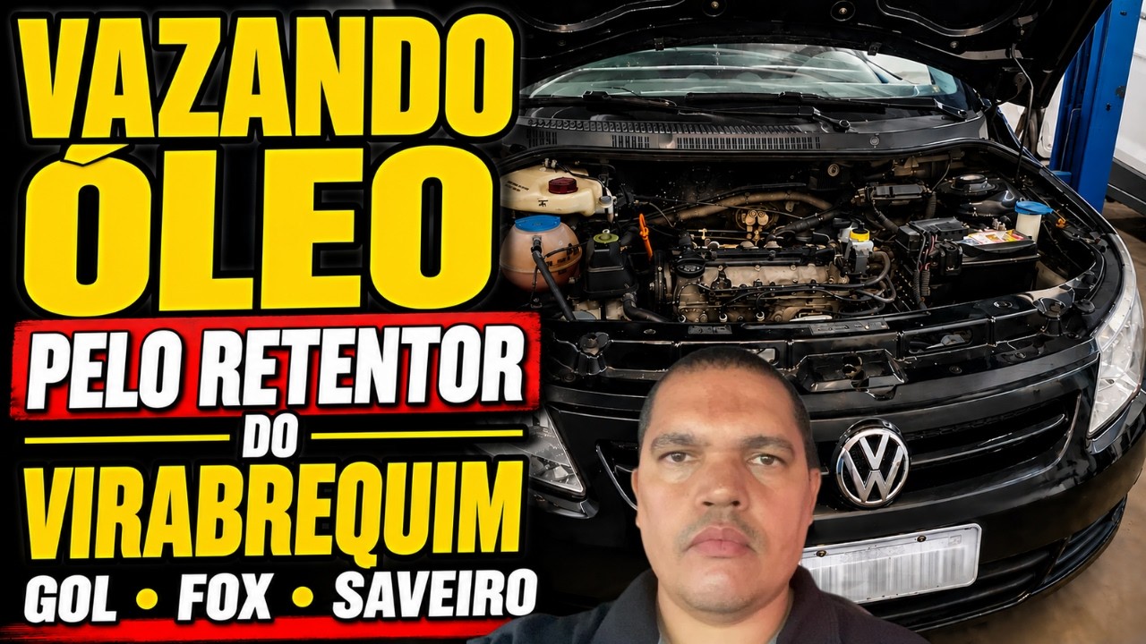 FOX GOL SAVEIRO VAZANDO ÓLEO PELO RETENTOR DO VIRABREQUIM E NINGUÉM DEU JEITO/RESPIRO OBSTRUÍDO!