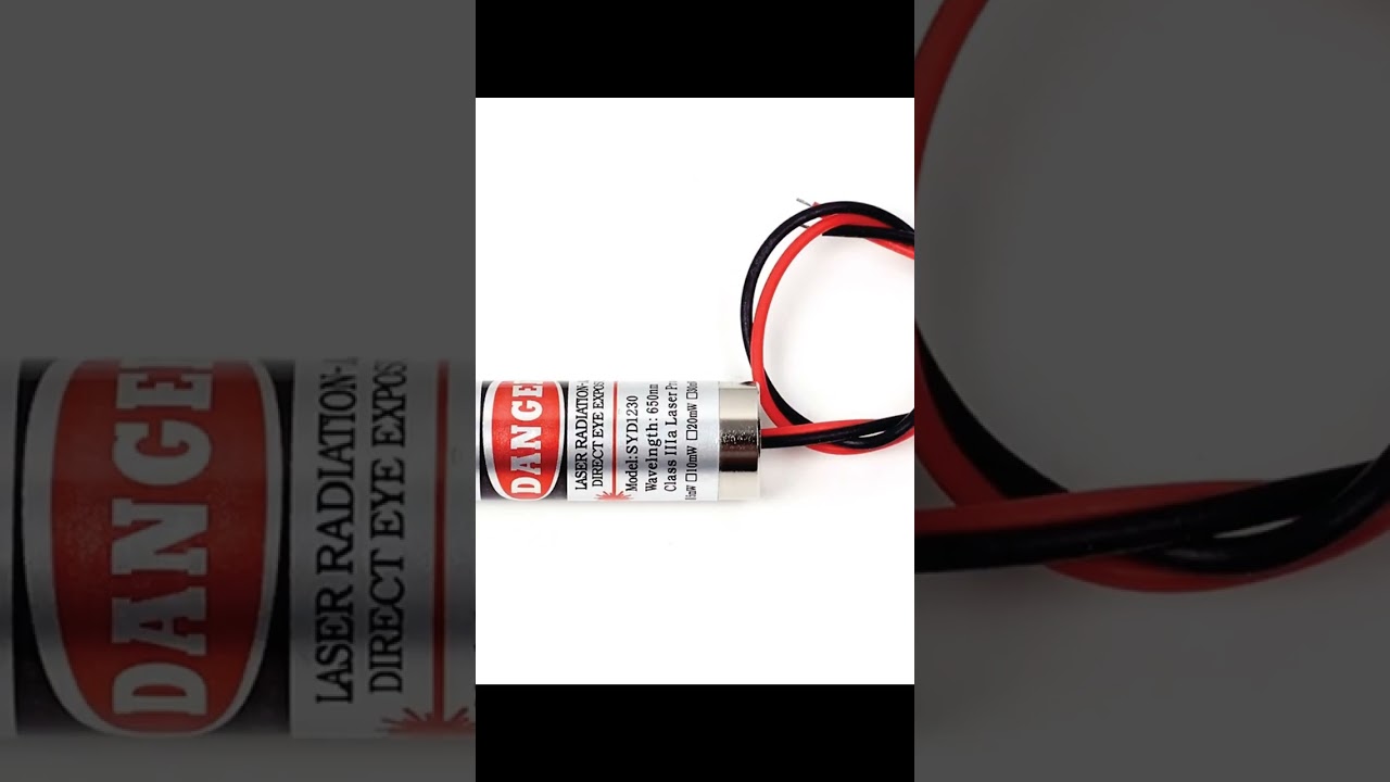 M&oacute;dulo Laser De Cruz Vermelha 5mw 650nm Foco Ajust&aacute;vel Cruz