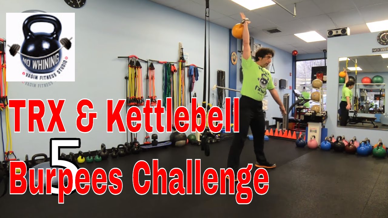 TRX and Kettlebell Burpee Challenge