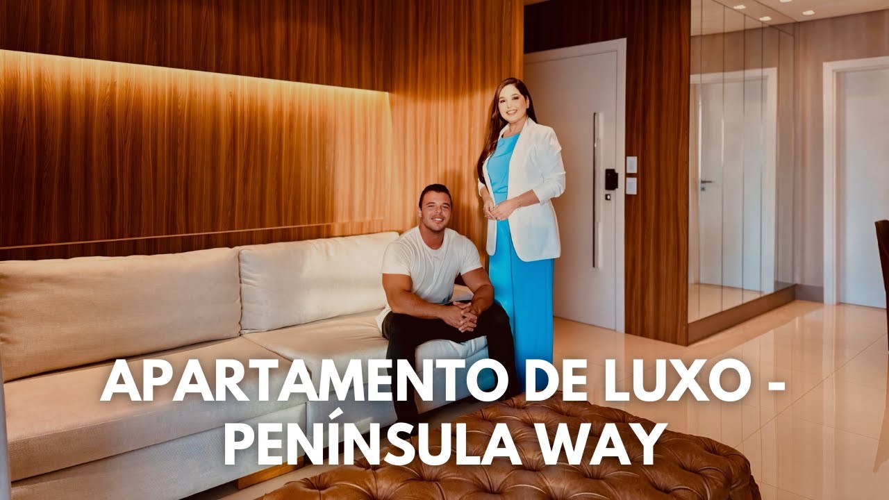Conheça com a gente esse apartamento que atende a todos os requisitos de luxo no Península Way 🩵🤩
