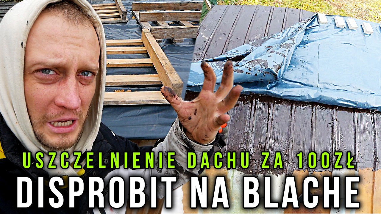 Jak szybko, tanio i srednio uszczelnić dach? Disprobit i folia na blachodachówkę  - Fox Corner
