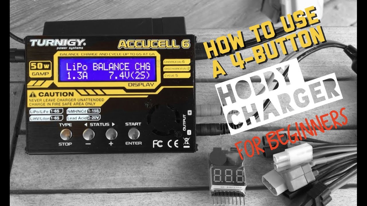 How to Use a 4 Button Hobby Charger for Beginners