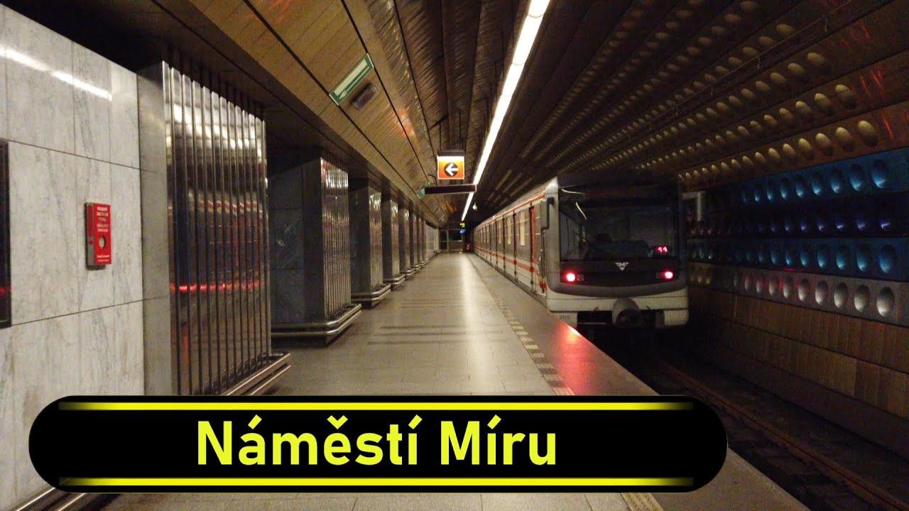 Metro Station Náměstí Míru - Prague 🇨🇿 - Walkthrough 🚶